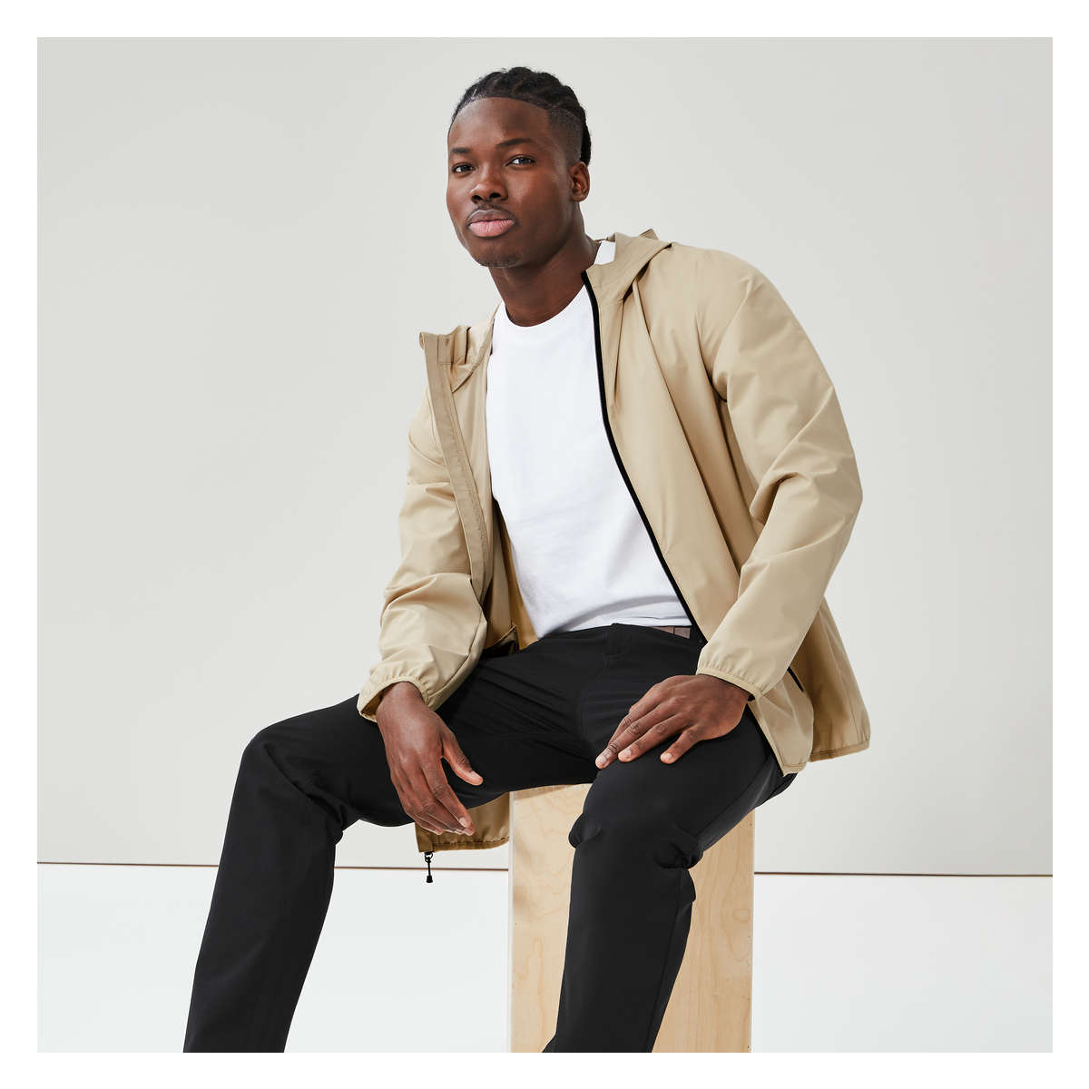 Khaki shop windbreaker mens